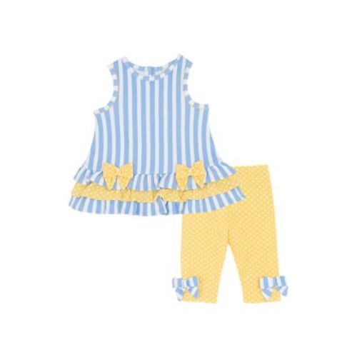 Baby Girls Striped Leggings Set