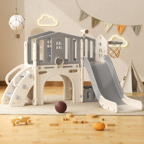 GLAF 8 In 1 Toddler Slide, Kids Climber Slide Outdoor Indoor Playset & Reviews | Wayfair
