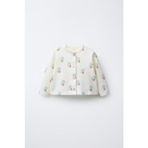 PRINTED JACKET - Ecru | ZARA United States