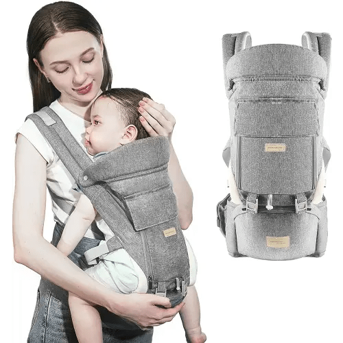 Baby Carrier Newborn to Toddler, Adjustable Removable Baby Wraps Carrier with Hip Seat, Head Support and Breathable Mesh, Soft Ergonomic Baby Sling Carrier (7-41 lbs) for Everyday Family Events