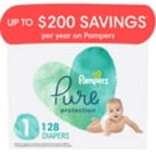 Pampers Pure Protection Natural Diapers (Choose Your Size & Count)