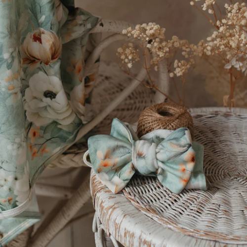 Baby Headwrap - Flower Story - Sage Topknot – Before & Ever Australia