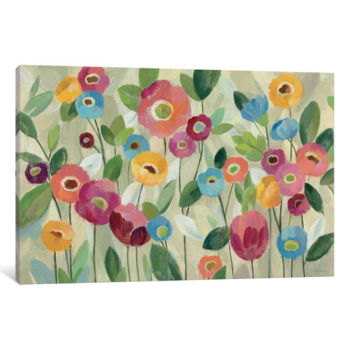 Viv + Rae™ Fairy Tale Flowers V Canvas Art & Reviews | Wayfair