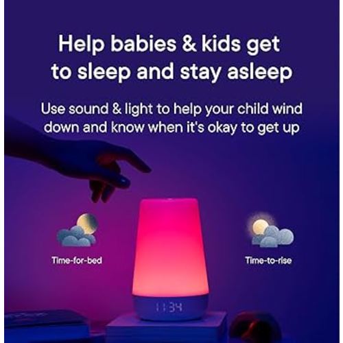Amazon.com : Hatch Rest+ Baby & Kids Sound Machine | 2nd Gen | Child’s Night Light, Alarm Clock, Toddler Sleep Trainer, Time-to-Rise, White Noise, Bedtime Stories, Portable, Backup Battery (with Charging Base) : Baby
