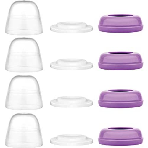 Maymom Bottle Dome Cap, Bottle Top, Sealing Disk Compatible with Lansinoh Bottle, Momma Bottles, Not Original Lansinoh Pump Parts, Signature Pro,Smartpump, Manual Breastpump