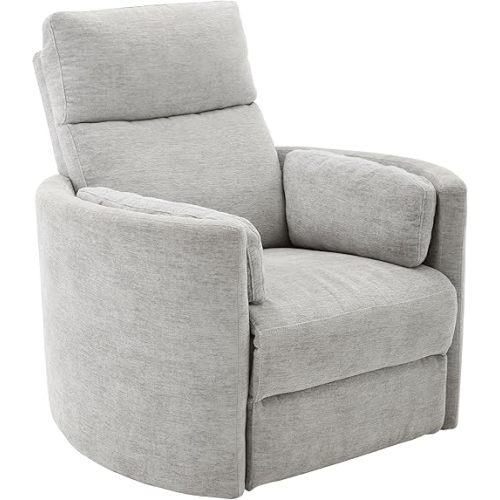 Radius - Mineral Power Swivel Glider Recliner for Adults with USB and Type-C Ports, Single Sofa Chair for Living Room