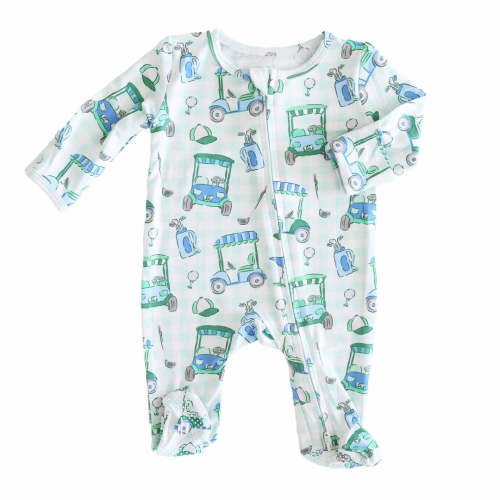 Birdie Babes Zipper Footie | Green