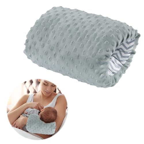 MABOZOO Arm Pillow for Feeding Baby,Flower Print Cozy Cradle Arm Pillow Soft Cotton Bottle Feeding Pillows for Newborn,Double-Sided Available