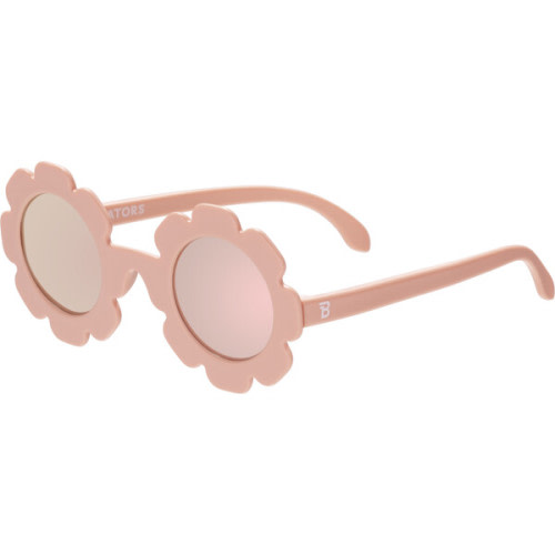Polarized Flower: Rose Gold Mirrored Lens, Peachy Keen - Babiators | Maisonette