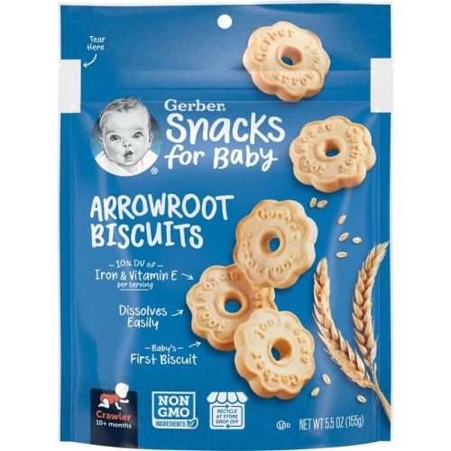 Gerber Baby Food Arrowroot Cookies Baby Snack- 5.5oz