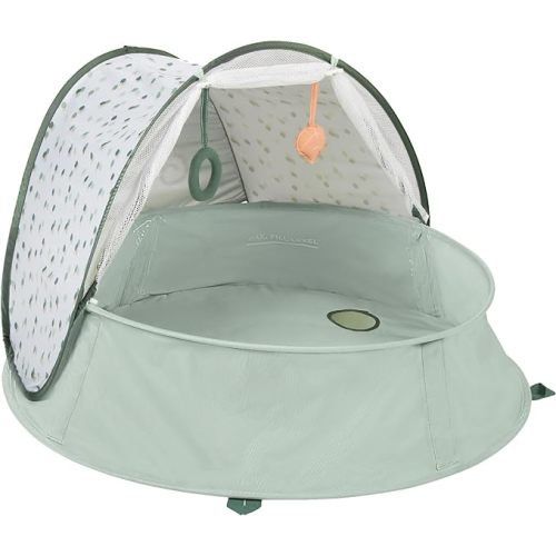 Babymoov Aquani Anti-UV Baby Beach Tent & Paddling Pool, Pop-Up Sun Shade Shelter with UPF 50+ Protection, Portable Outdoor Canopy, Floor Mat, Water Feature & Travel Bag, Provence