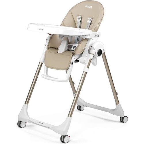 Peg Perego Prima Pappa Zero 3 - High Chair - for Children Newborn to 3 Years of Age - Made in Italy - Astral (Beige)