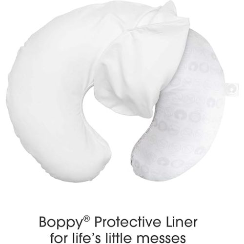 Boppy Original Nursing Pillow Liner, Bright White, Machine Washable and Wipeable, Extends Time Between Washes, Liner Only
