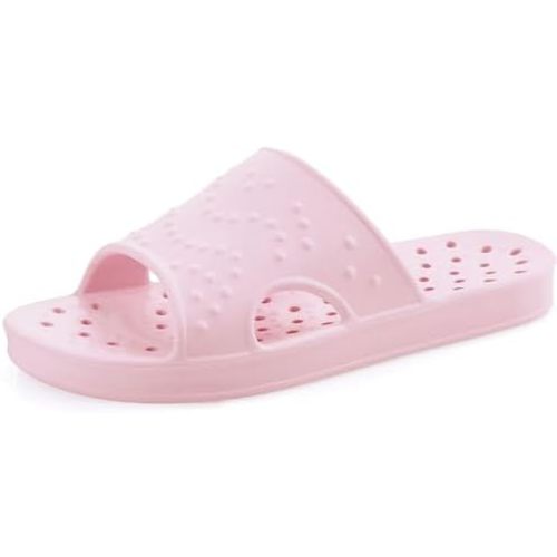 shevalues Shower Shoes for Women with Arch Support Quick Drying Pool Slides Lightweight Beach Sandals with Drain Holes