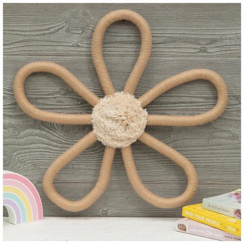 Wrapped Flower Wall Decor