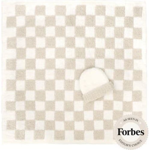 Baby Blanket - Check w/ Cap - Chenilla Cloud