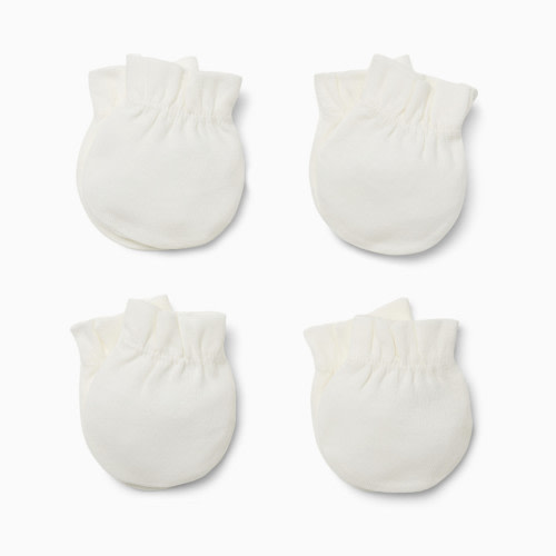 Small Story 4 Pack Mittens - White, 0-6 M