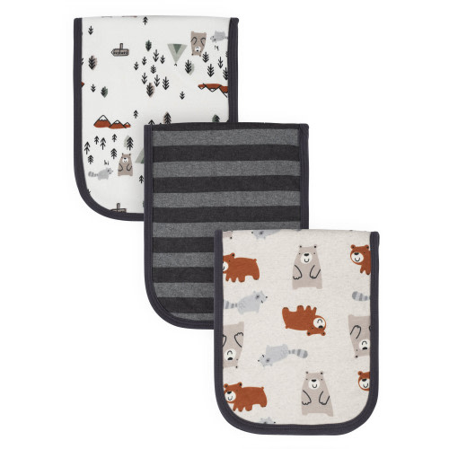 Gerber Cotton Burp Cloth, 3pk Unisex