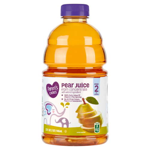 Parent's Choice Pear Juice from Concentrate, Stage 2, 32 fl oz