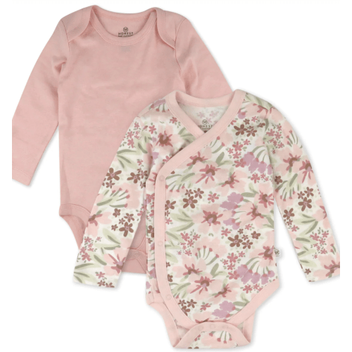 2-Piece Long Sleeve Organic Cotton Bodysuit & Side Snap Bodysuit | Honest Baby Clothing