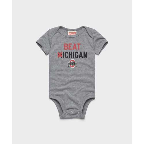 Beat Michigan Baby One Piece | Retro OSU Baby One Piece – HOMAGE