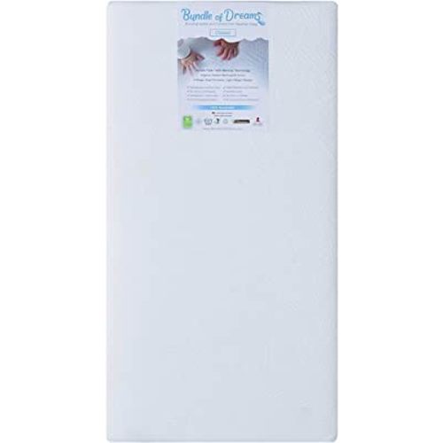 Classic 2-Stage Crib & Toddler Bed Mattress, 100% Breathable, Organic Cotton Cover, Edge Support, Hypoallergenic, Eco-Friendly