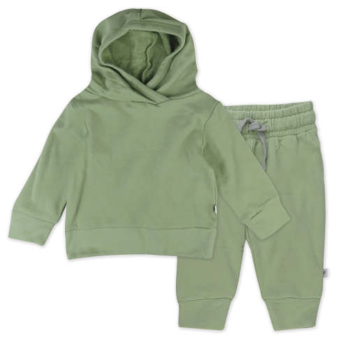 2-Piece Light Weight Hoodie & Sweatpant Set | Honest Baby Clothing 6-9 M