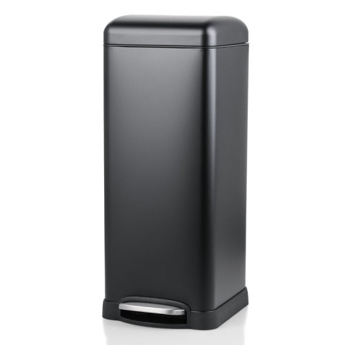 8 Gallons Hands-Free Stainless Steel Step On Trash Can Pedal Rubbish Bin