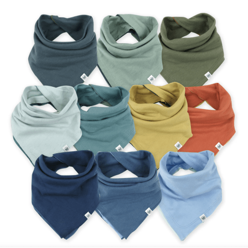 Multipack Organic Cotton Reversible Bandana Bibs | Honest Baby Clothing