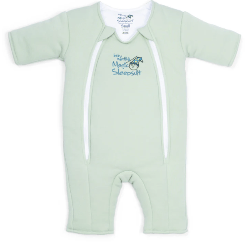 Sage Green Baby Merlin’s Magic Sleepsuit – 100% Cotton Sleep Solution