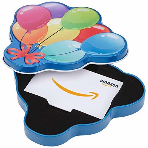 Amazon.com Gift Card in Various Gift Boxes - Black Gift Box - "A" Smile