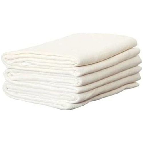 Nicki's Diapers Cotton Muslin Flat Cloth Diapers (6 Count) | Reusable Cloth Diaper Inserts for Newborn, Infant, and Toddler | Soft Breathable Absorbent Fabric Made with 100% Natural Fibers