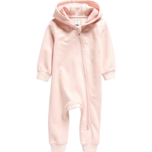 Hooded Fleece Romper, Newborn