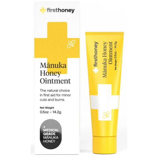 First Honey Manuka Ointment, Medical Grade Liquid Wound Antiseptic Dressing, .5 oz HSA/FSA Eligible