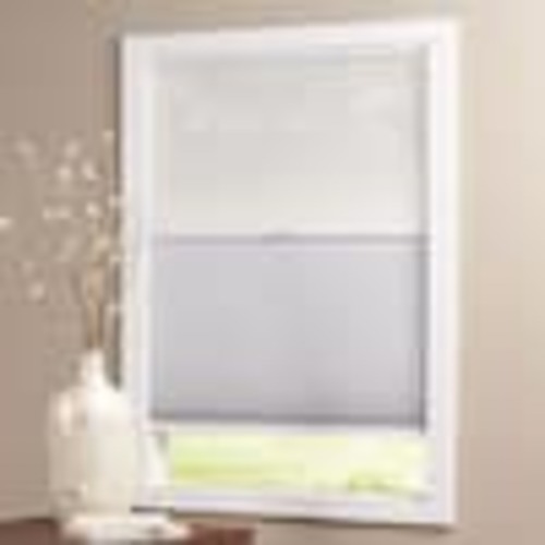 Snow Drift/Shadow White Day and Night Cordless Cellular Shades -43.5 in W x 64 in L (Actual Size 43.25 in W x 64 in L )