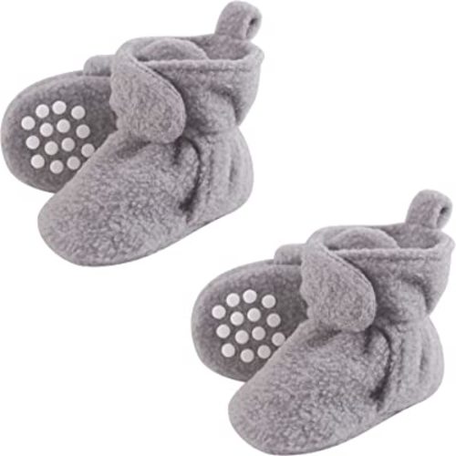 Luvable Friends Baby Girls' Cozy Fleece Booties
