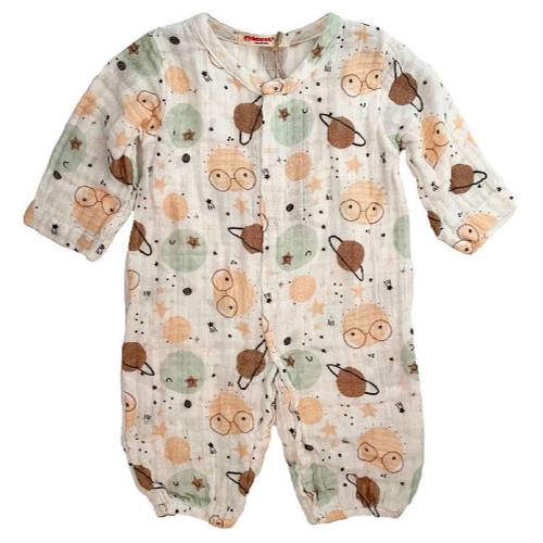 Newborn & Toddler Romper, One-Piece Jumpers in Cotton Muslin