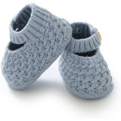 Opewod Baby Booties Hand Knit Boots Slippers Soft Warm First Walkers Socks Shoes for Newborn Infan Boys Girls