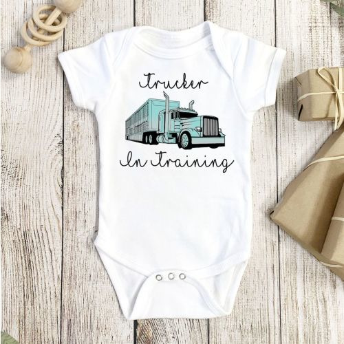 Trucker Onesie®, Trucker Baby Gift, I'm Proof Daddy Isn't Trucking All The Time, Semi Onesie®, Trucker in Training, Trucker Baby Onesie®
