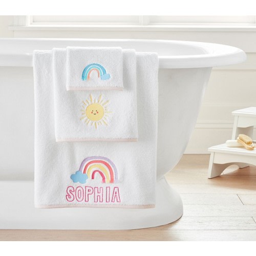 Rainbow Cloud Towel Collection | Pottery Barn Kids
