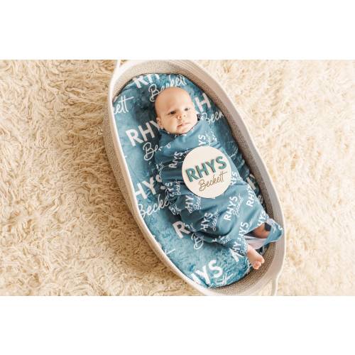 Baby Name Swaddle, Swaddle and 3D Birth Stat, Baby Name Announcement, Hospital Newborn Announcement, Baby Birth Stat, Swaddle for Boy