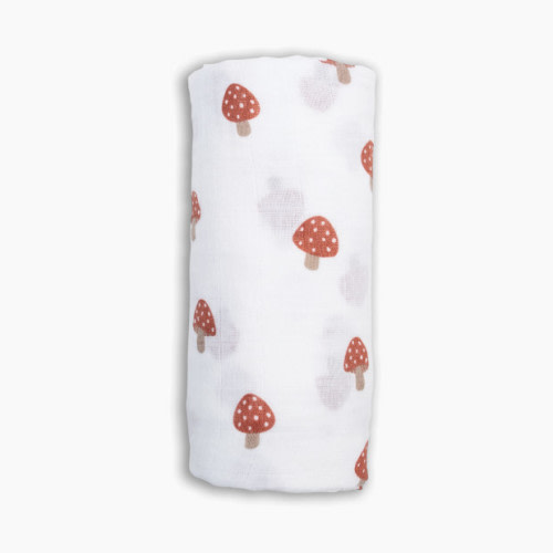 Lulujo Cotton Muslin Swaddles - Mushroom
