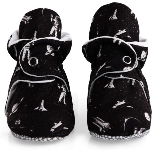 Ella Bonna Organic Cotton Muslin Baby Booties Newborn Baby Socks Slipper Toddler Shoes, Infant Girl Booties
