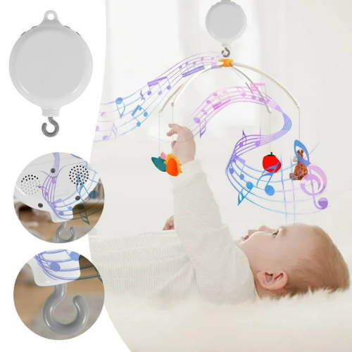 Weerihhol Baby Mobile Music Crib Mobile Music Baby Mobile Rotating Music Battery Powered Crib Mobile Motor 35 Lullabies Baby Music Sky Display