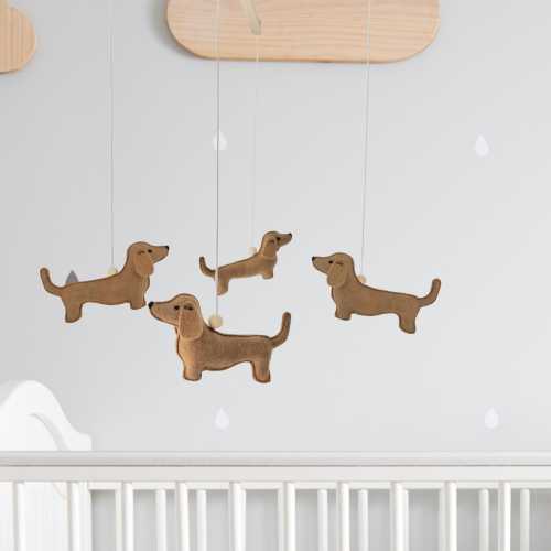 dachshund mobile nursery