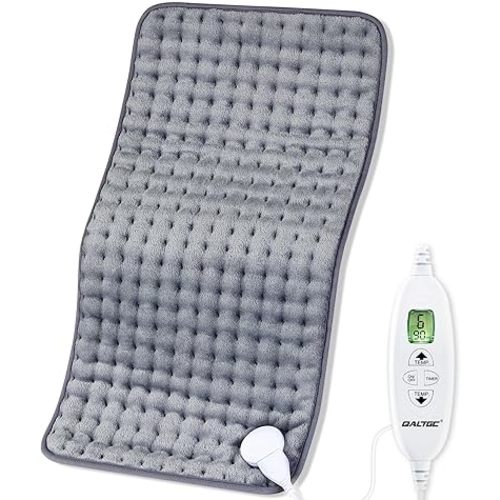 Heating Pad, 2024 Upgraded Dual Mode Controller, Comfortable Soft for Cramps/Pain Relief, Machine Washable(12"x 24" Grey)
