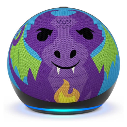 Amazon Echo Dot (5th Gen, 2022 release) Kids | Designed for kids, with parental controls | Dragon