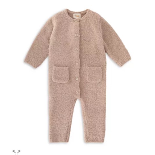 Unisex Fuzzy Long Sleeve Jumpsuit - Baby