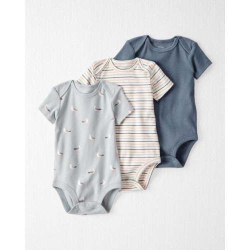 Baby 3-Pack Organic Cotton Rib Bodysuits - Little Planet | Carter's