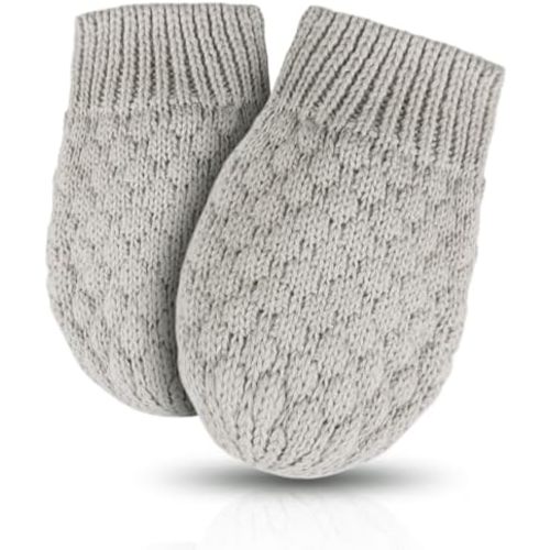 Baby Knit Mittens Toddler Boys Girls Gloves Winter Infant Newborn No Scratch Mitten 0-3 Years